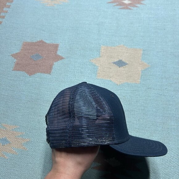 Vintage 80s trucker hat mesh cap new era Philadelphia Phillies P logo blue snap - Picture 9 of 9